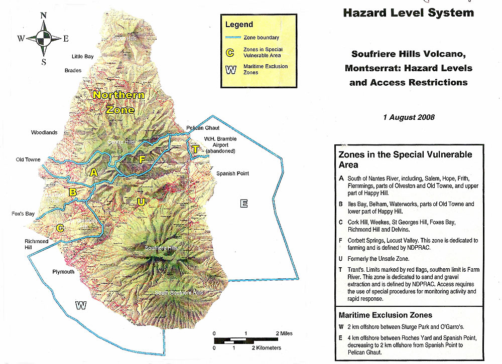 Soufriere exclusion zone montserrat